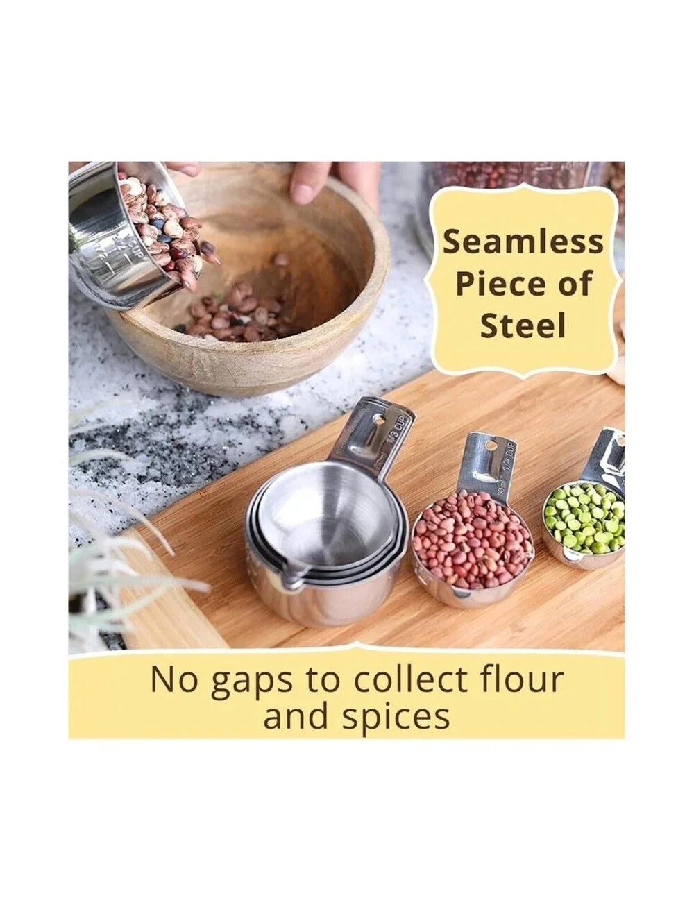 Simply Gourmet Stainless Steel Measuring Cup And Spoon Set